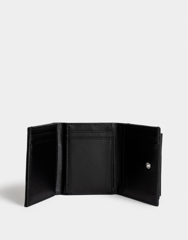 Billetera Billetera Solapa - Negro