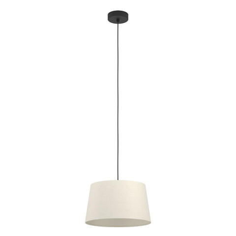 Lámpara colgante E27 pantalla de tela blanca Ø350 EG6220