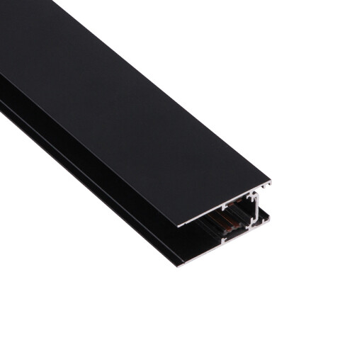 Riel aluminio magnetico p/adosar negro 1m agregar ZU0500