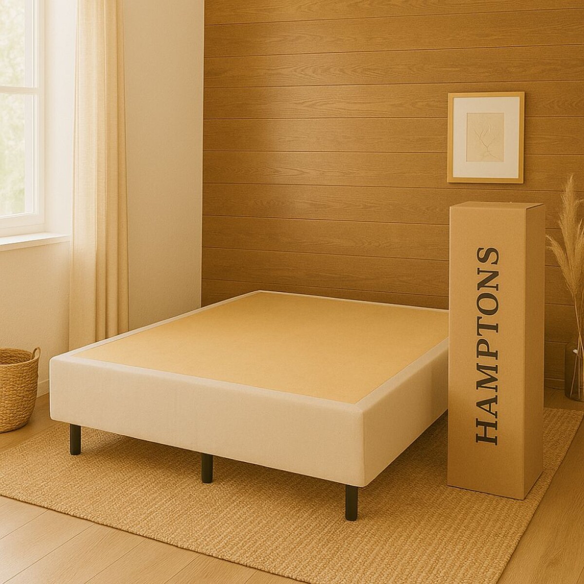 Smart Box Hamptons Extra King 200x200 cm - Beige 