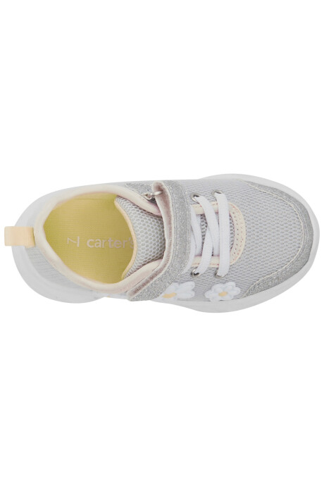 Championes con velcro y luces, diseño flores Championes con velcro y luces, diseño flores