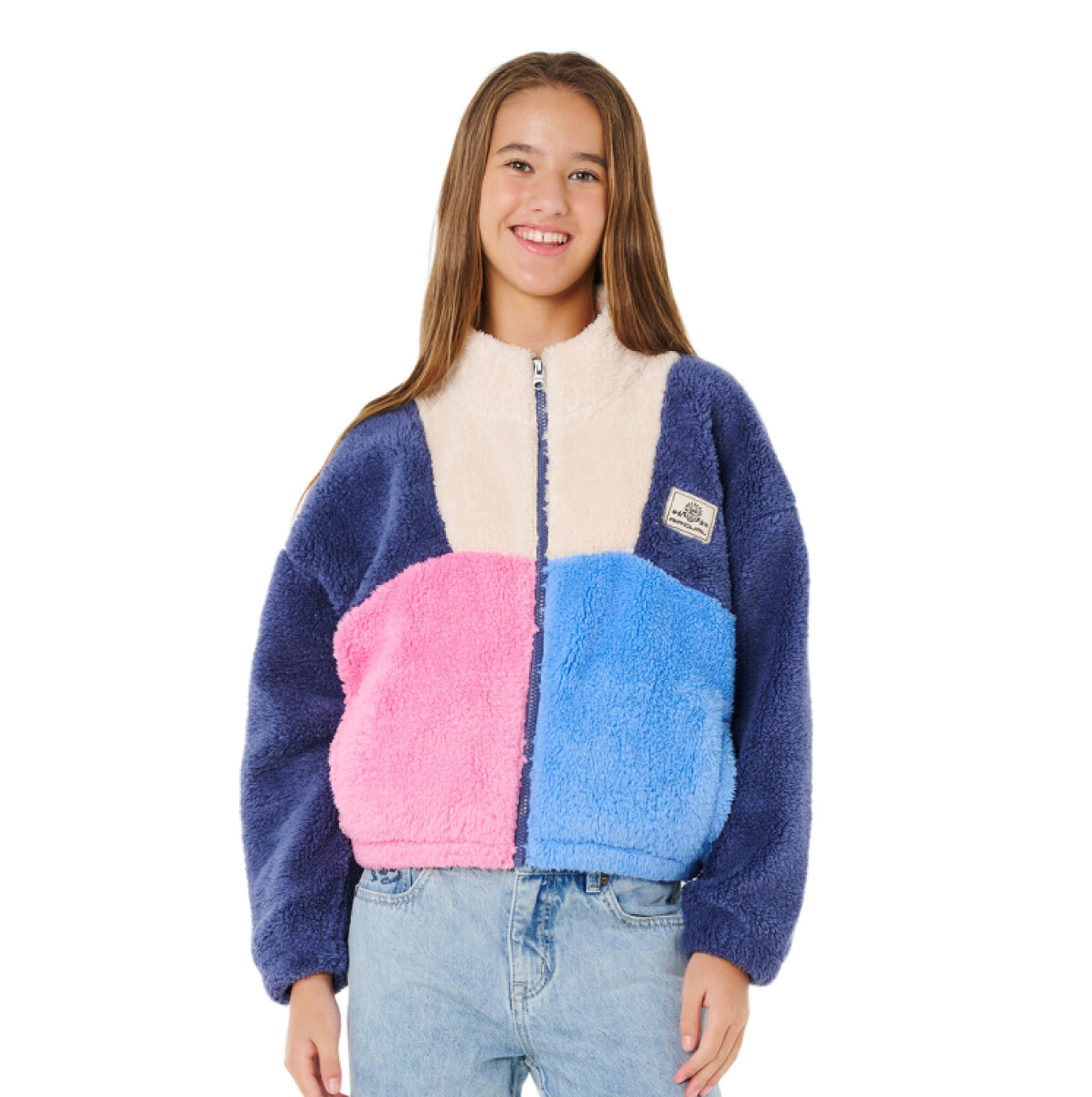 Canguro Rip Curl Block Party Fleece Niña- Multicolor 