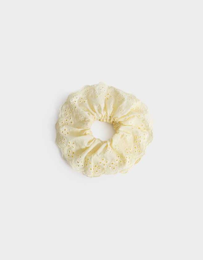 Skunzies XL Scrunchie Broderie - Amarillo Claro