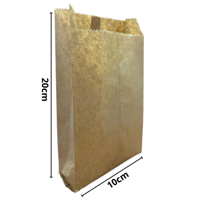 BOLSA DE PAPEL PACKx50 • 10x20cm BOLSA DE PAPEL PACKx50 • 10x20cm