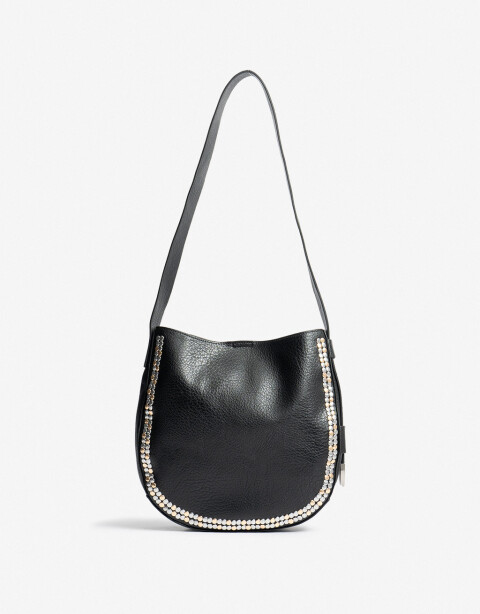 Saca Cartera Formato Saca Con Tachas - Negro