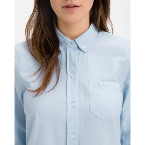 V-FRCH FITTED OXFORD Light Blue