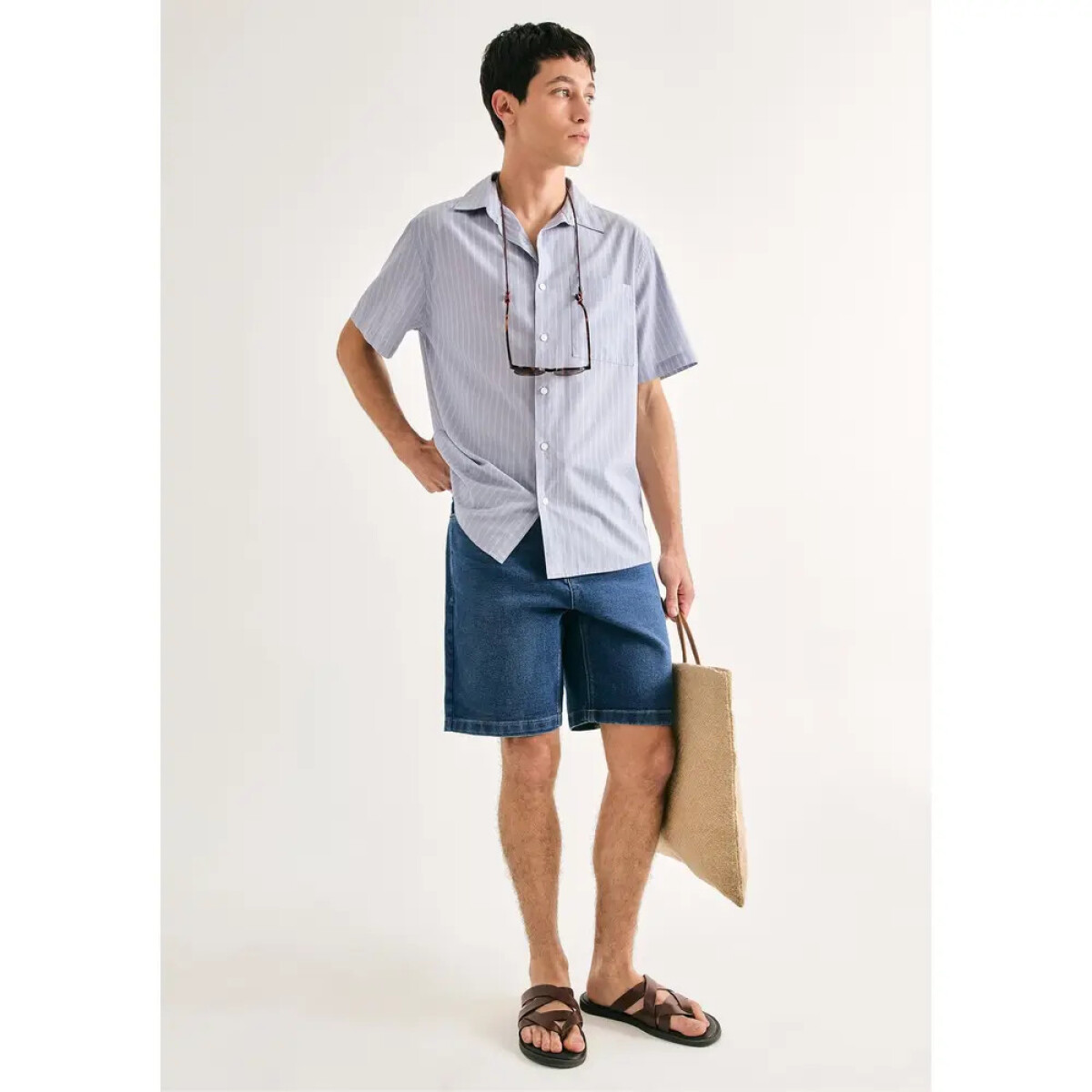 BERMUDA MASC - AZUL MEDIO 