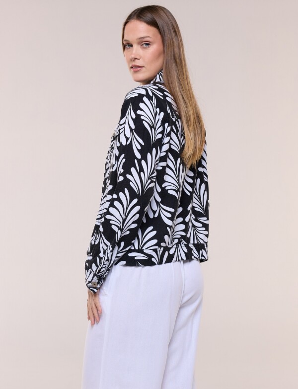 Camperita Lino NEGRO/BLANCO