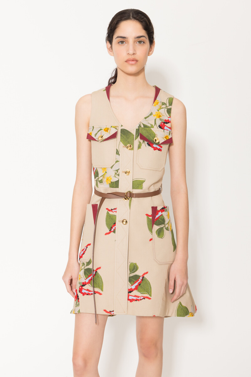 CHALECO BOUQUET Beige