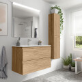 MUEBLE DE BAÑO MARRÓN CON BACHA BLANCA Mueble De Baño Marrón Con Bacha Blanca