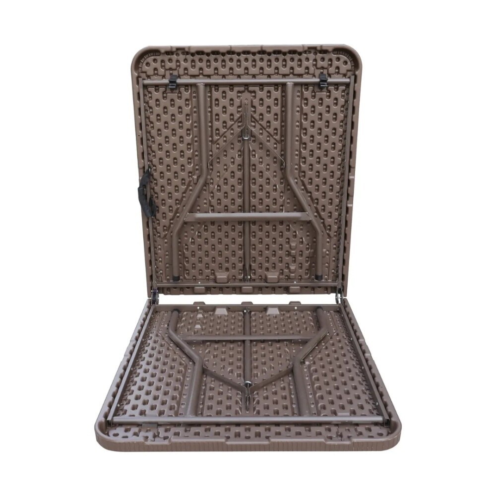 Mesa Plegable Simil Rattan 180 Marrón Mesa Plegable Simil Rattan 180 Marrón