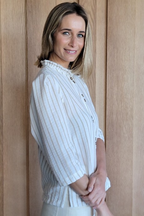 Camisa Carlotta 2.0 Raya Beige gruesa