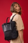 Mochila de nylon Negro