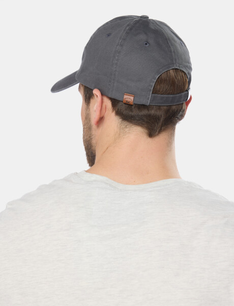 GORRO VISERA DE LONA BORDADO Gris