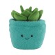 Peluche maceta celeste