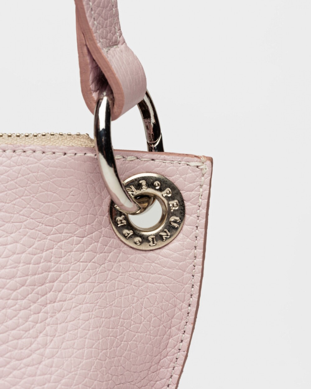 Mini bag Anya en cuero graneado Rosa