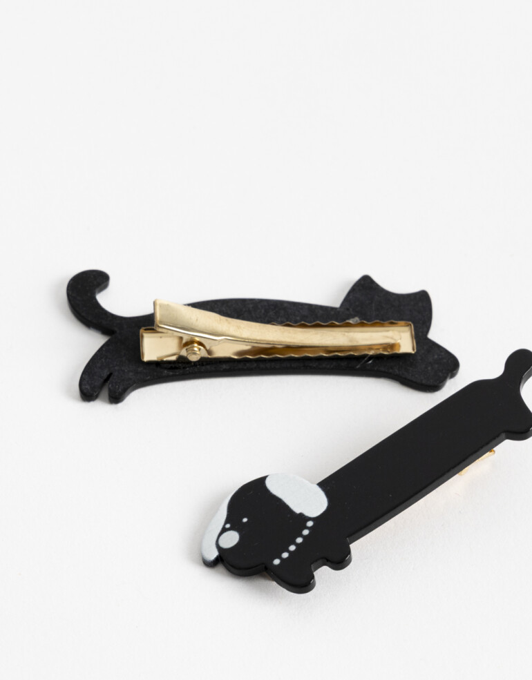 Horquillas con Accesorios Animales Combinacion Bicolor