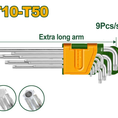 Set 9 llave torx t10-t50 jadever JDHK3292 Set 9 llave torx t10-t50 jadever JDHK3292