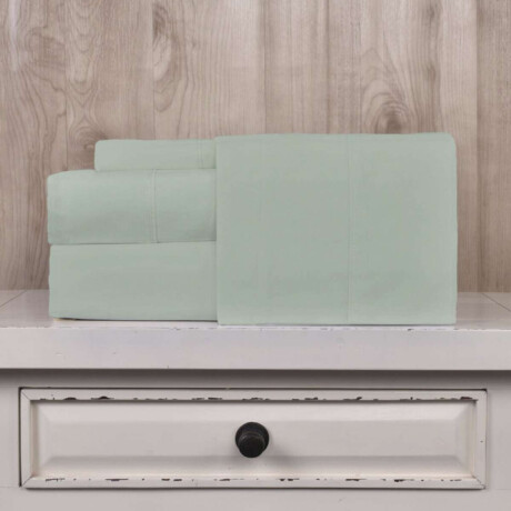 Juego Sábanas King Size Pilar 200 Hilos 100% Algodón Verde