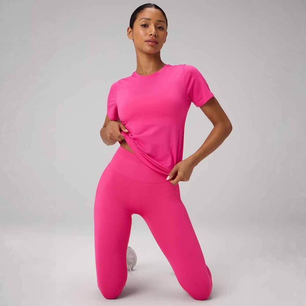 Top Feather Tech+ Short-Sleeve Mujer Pink Crush