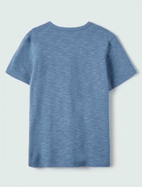 CAMISETA INFANTIL ESTAMPADA CELESTE