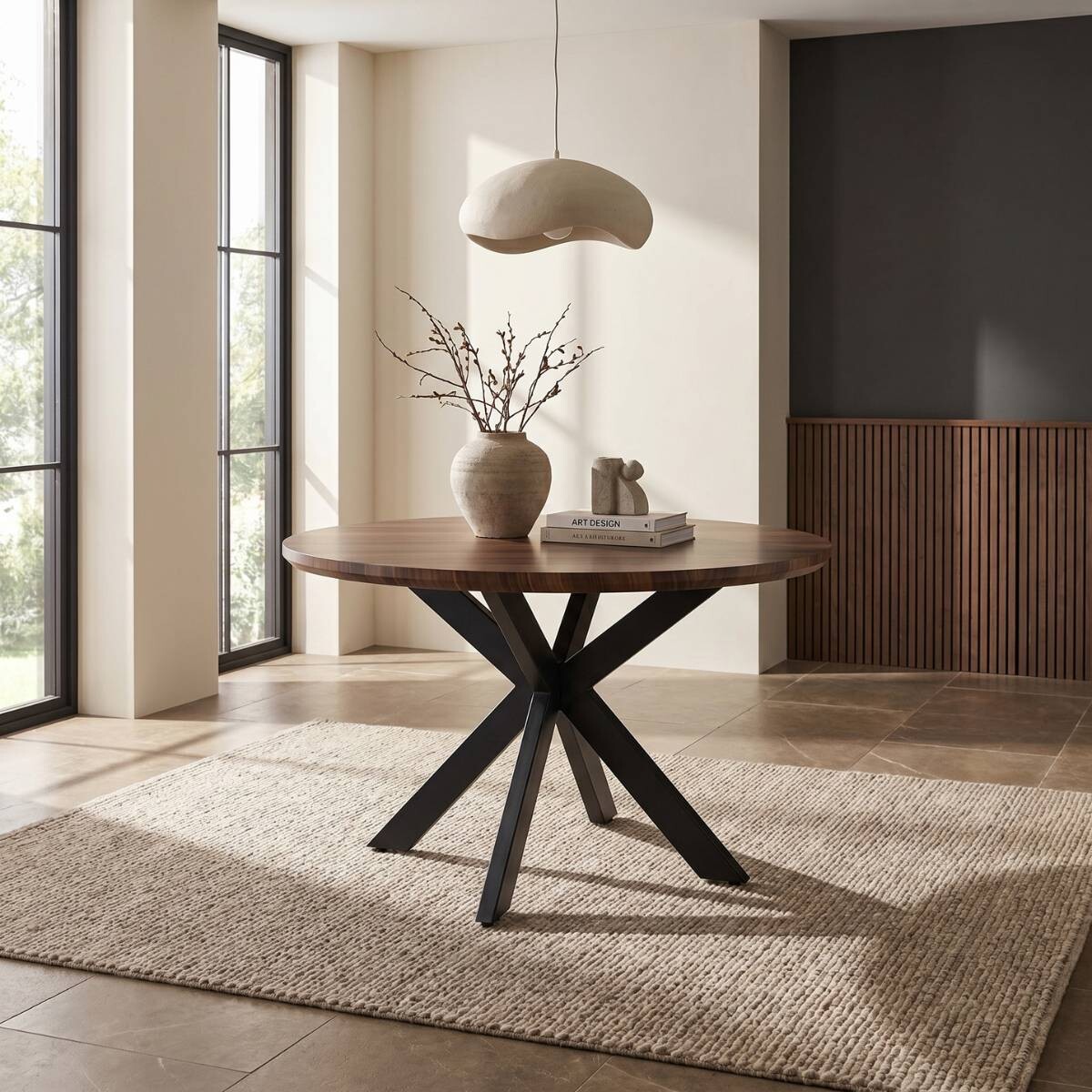 Mesa de Comedor Sfera - Roble Oscuro 