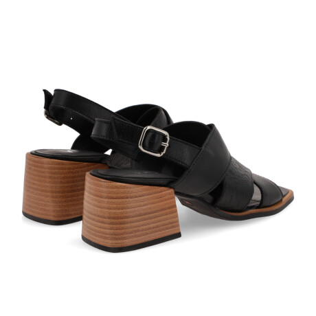 SANDALIAS CUERO VENET - PADRIO NEGRO