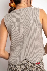 Chaleco Lurex Plata