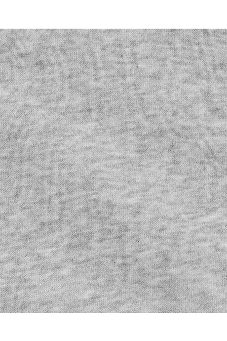 Campera de algodón con felpa, con franjas laterales, gris Sin color