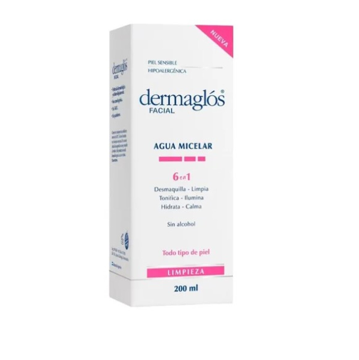Dermaglós Agua micelar 6 en 1 200 ml 
