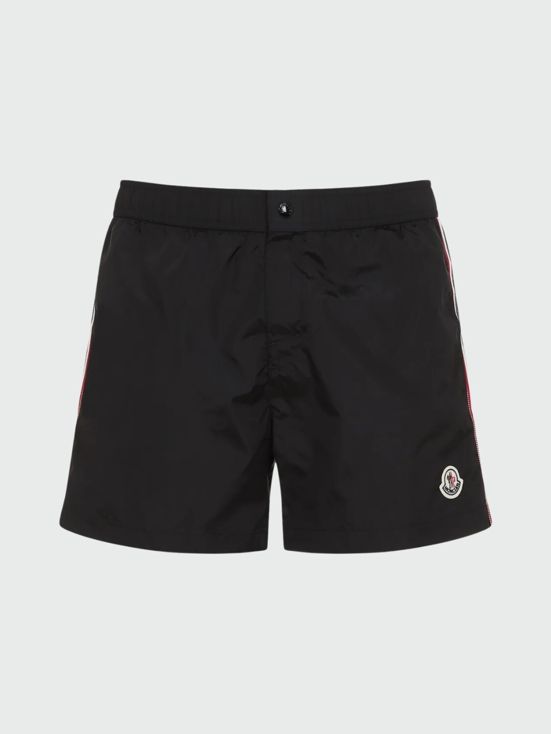 Moncler - Bañador con Ribetes Tricolor Negro