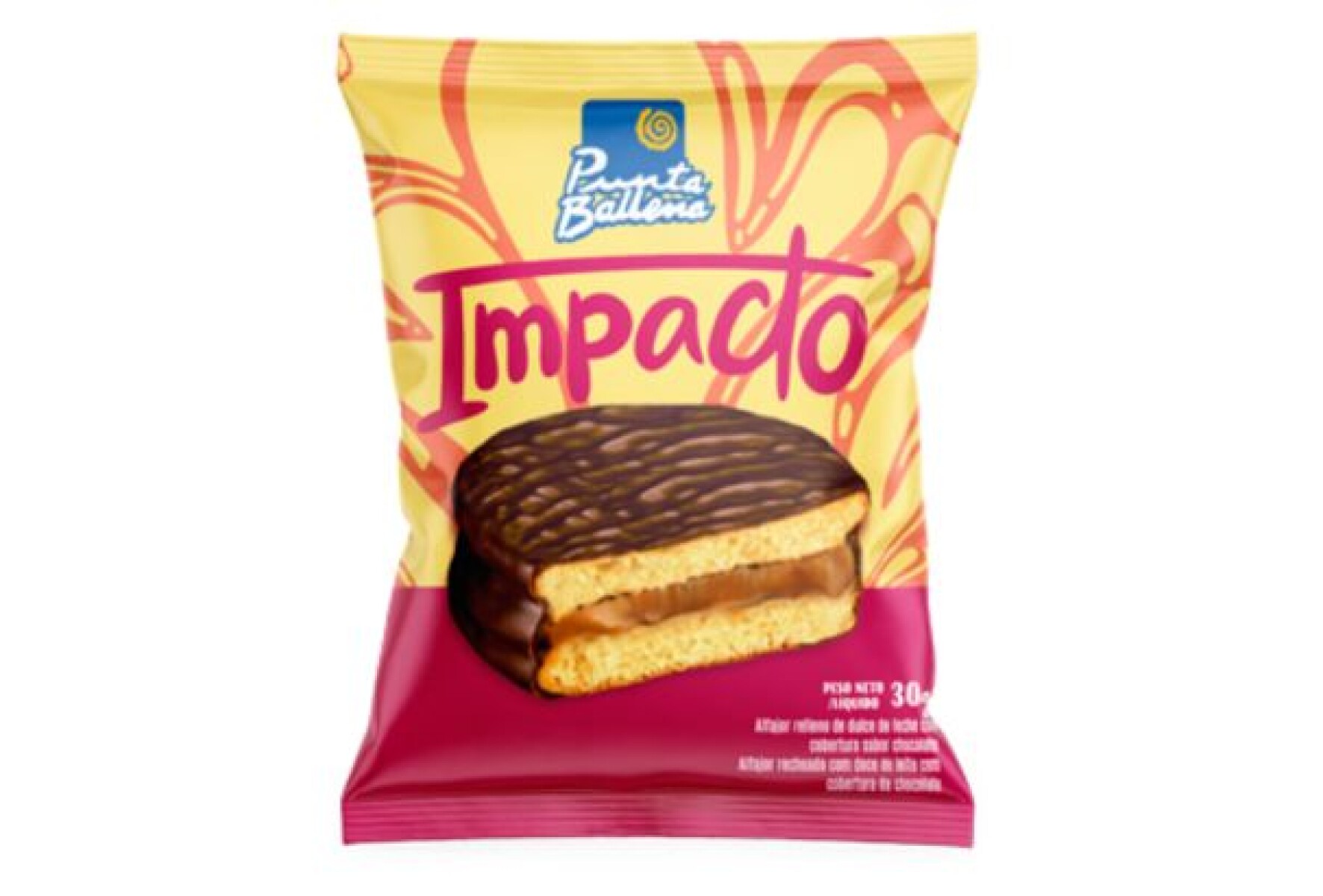 ALFAJOR PUNTA BALLENA IMPACTO 30G CHOCOLATE 