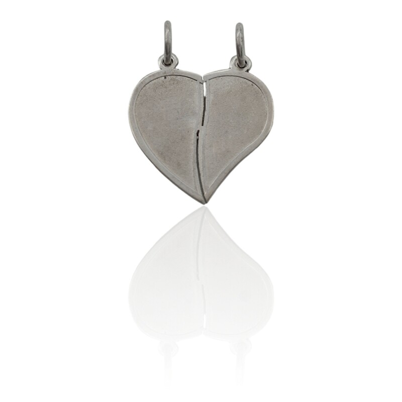 Dije Corazón de la amistad-Plata 925-Sin Piedra-CP3273 sinpiedra