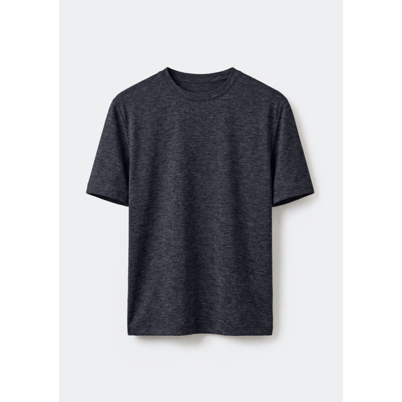 CAMISETA MM MASC PRETO MESCLA