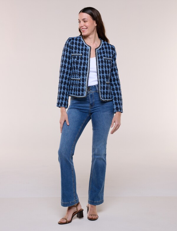 Chaqueta Boucle Tweed AZUL/MULTI
