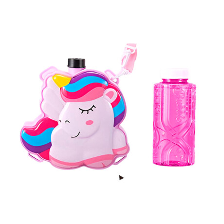Pistola Burbujero Mochila Luz Y Sonido Astronauta Unicornio Unicornio