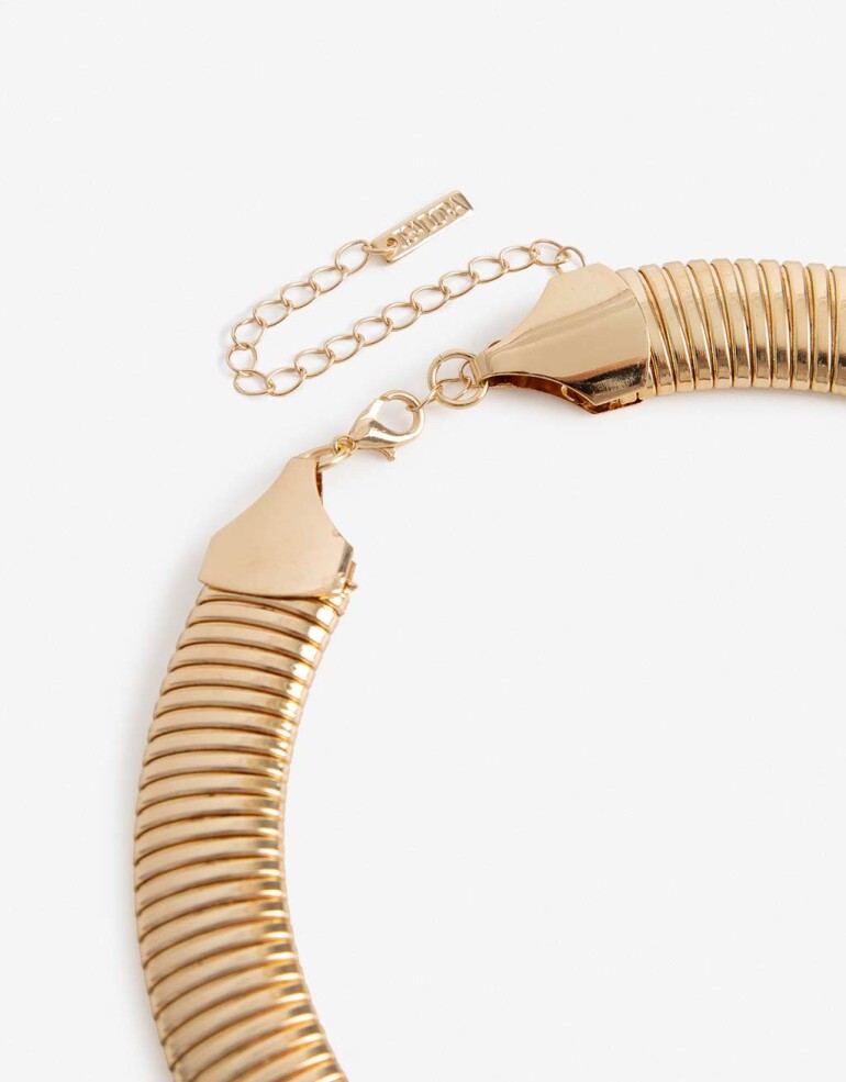 Collares Cortos Piedra Collares Cortos Piedra Vintage - Dorado