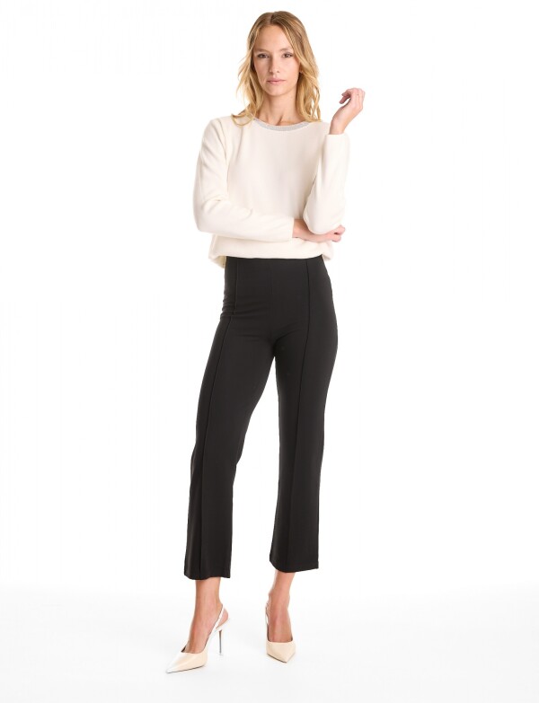 Pantalon Pull On Pespunte NEGRO