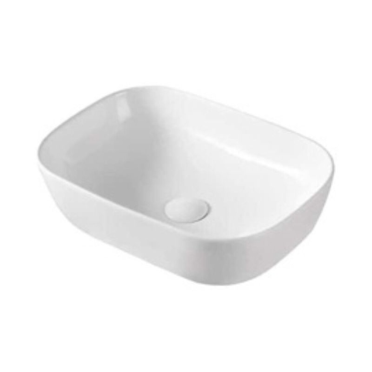 BACHA DE APOYO RECTANGULAR 45.5 X 32 X 13.5 - BLANCA 
