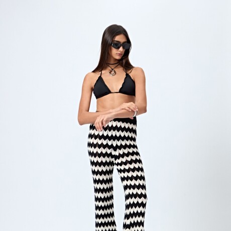 PANTALON AMBRA Negro/Crudo