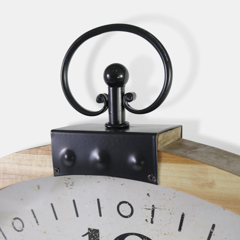 RELOJ C/MARCO BEIGE P/PARED 57CM Unica