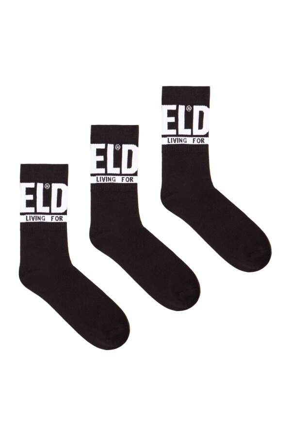 Medias Para Hombre Skm-Ray-3 Pack Negro