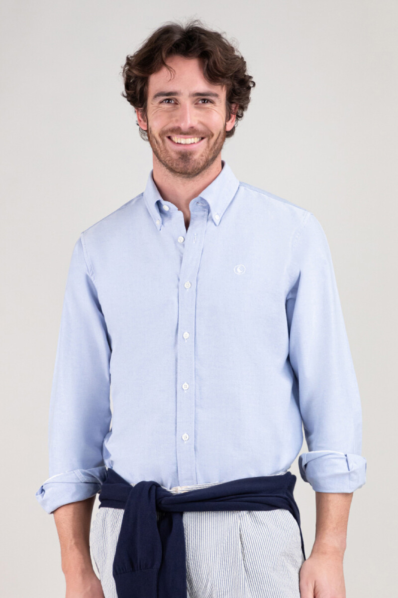 Camisa Oxford Azul