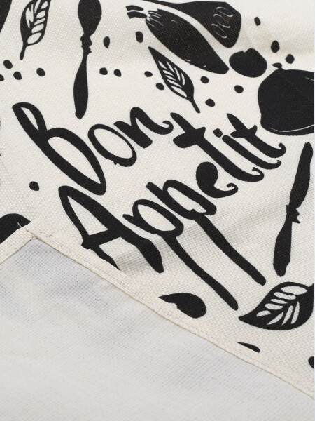 DELANTAL PRINT BON APPETIT NATURAL