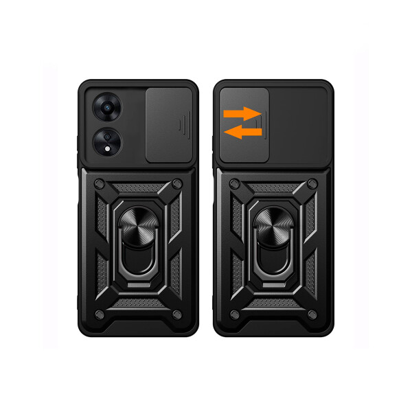 Protector para Oppo A38 cubre cámara y anillo color negro Protector Para Oppo A38 Cubre Cámara Y Anillo Color Negro