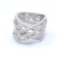 Anillo en oro 18k blanco y brillantes Anillo en oro 18k blanco y brillantes