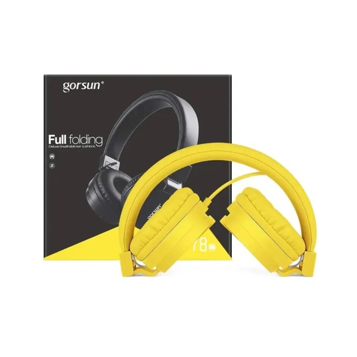 AURICULAR STEREO GORSUN 778 CABLE DE 120CM AMARILLO 