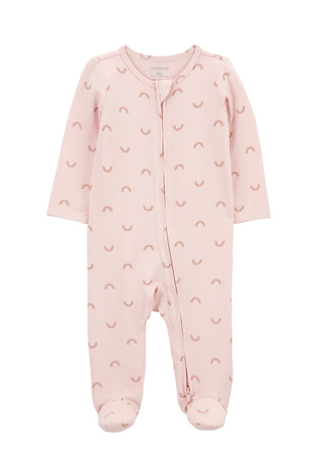 Pijama una pieza de viscosa Ecovero con pie, diseño arcoíris, colección Purelysoft Sin color