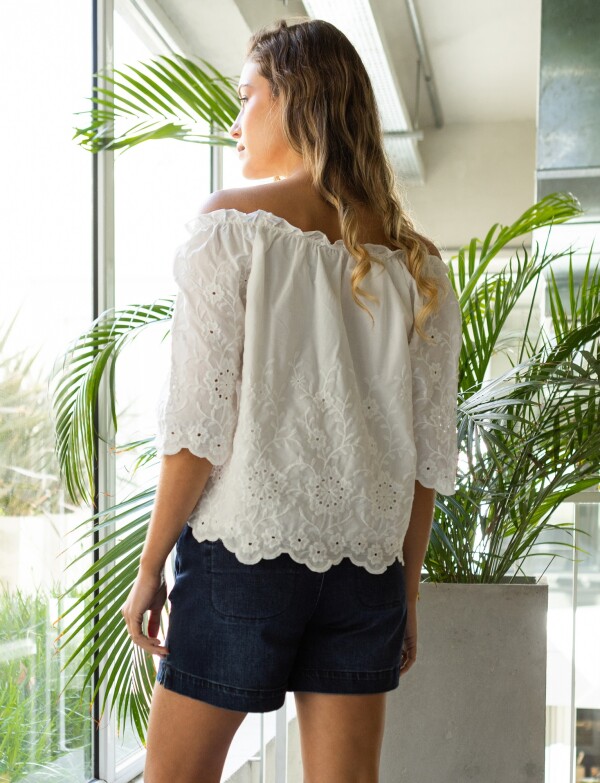 Blusa Broderie BLANCO
