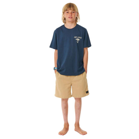 Remera Rip Curl Fadeout Icon - Boy Azul